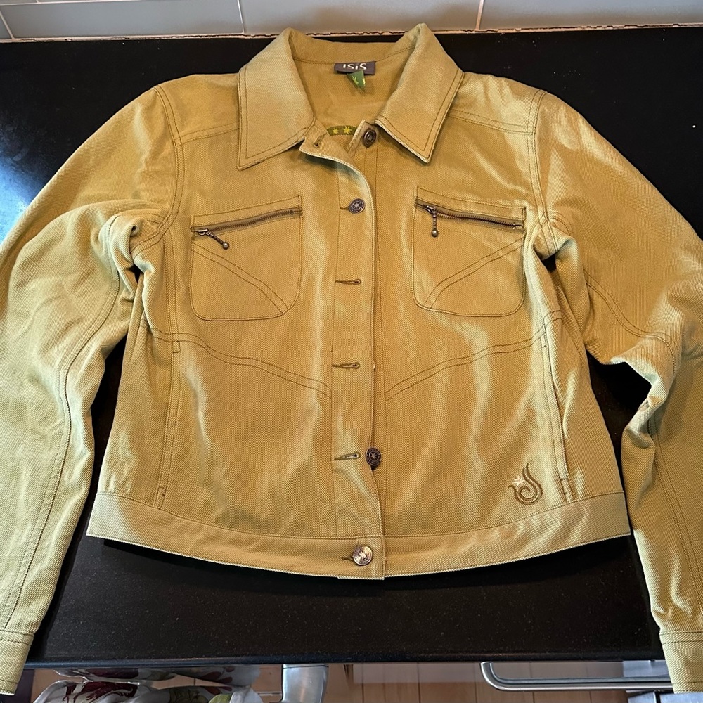 Isis green jeans style jacket